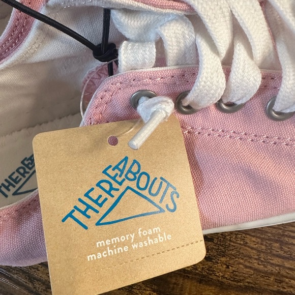 Thereabouts Girls Pink Scooter Canvas Sneakers NWT Size 5 - Picture 6 of 6
